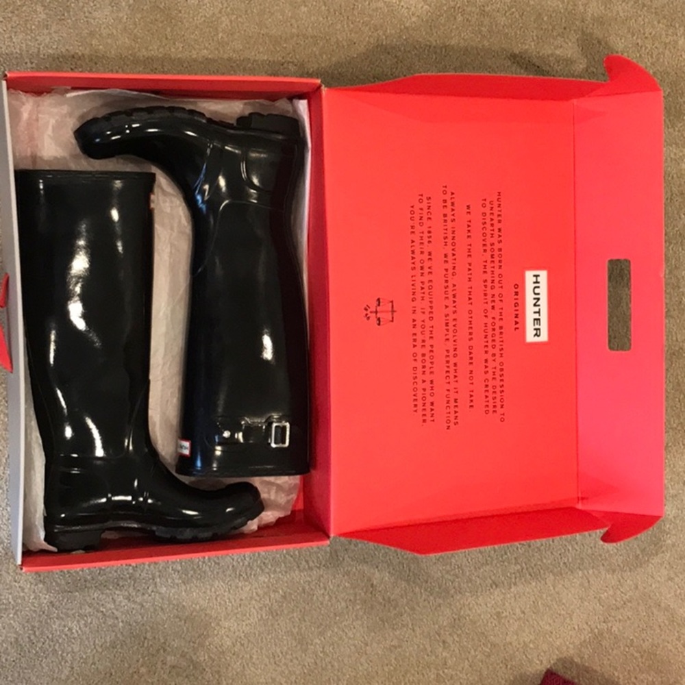 Hunter boots black